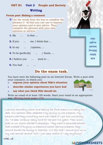 OET B1    Unit 2    People and Society