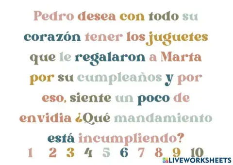 Problemas de los 10 mandamientos