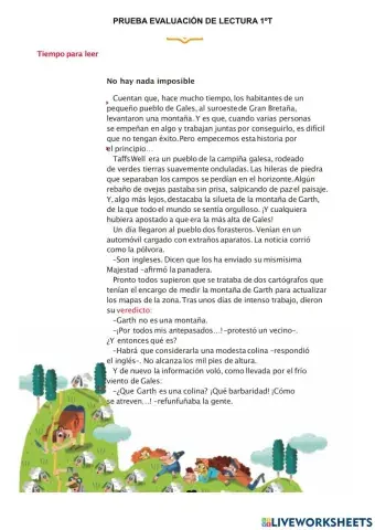 Lectura: No hay nada imposible