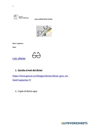 Dictat1 . Les ullleres