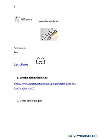 Dictat1 . Les ullleres