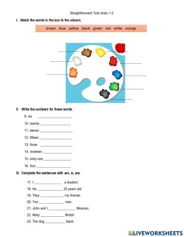 Straightforward Units 1,2