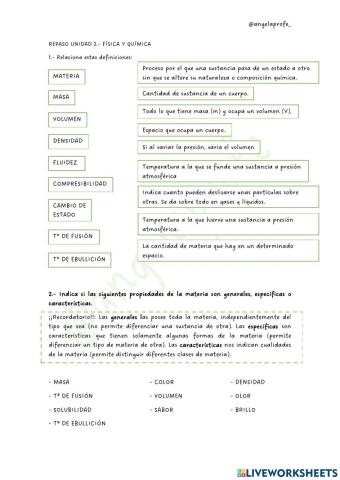 Densidad y estados de la materia