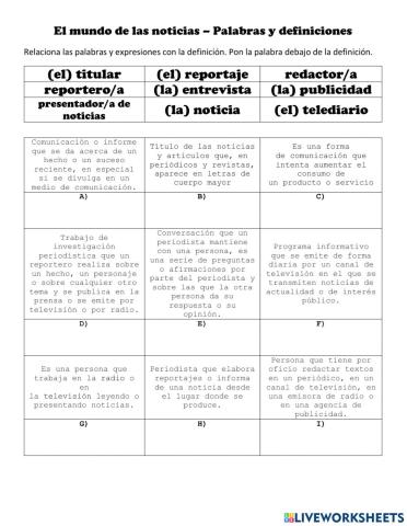 El mundo de las noticias