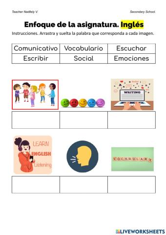 Enfoque asignatura inglés
