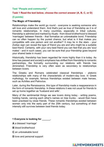 People and community