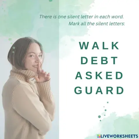 Silent letters warm-up