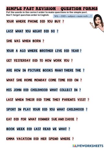 Past simple questions