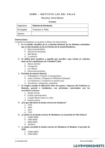 Historia de Honduras