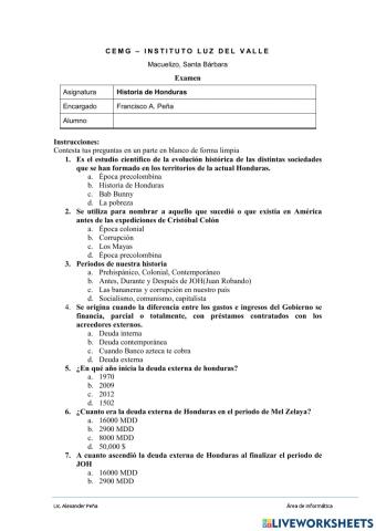 Historia de Honduras