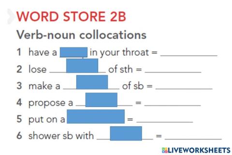 Focus 4 2.1 Collocations