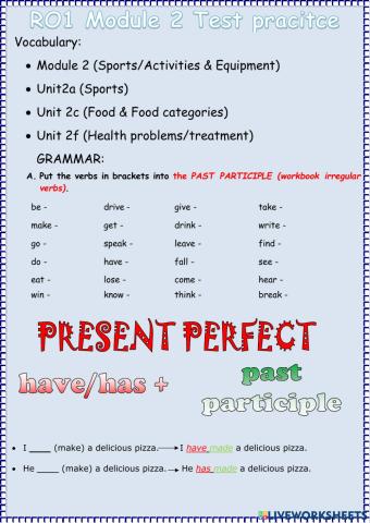 RO2 Module 2 Test practice