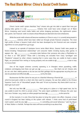 China's social credit system