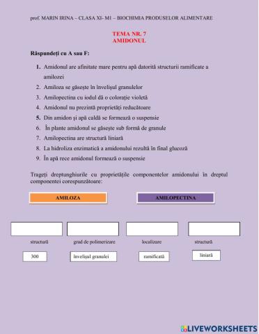 Tema 7 amidonul