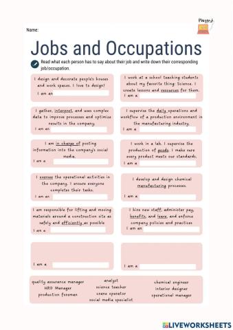 Job Descriptions