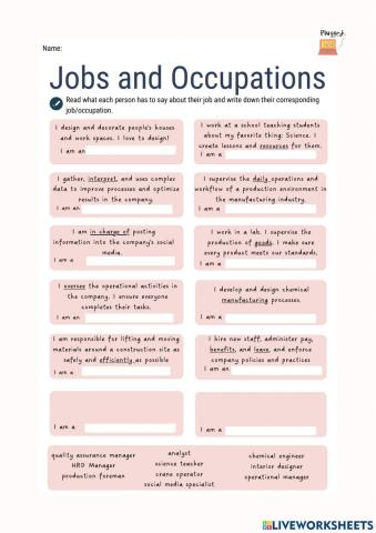 Job Descriptions