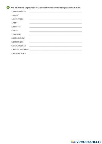 Möbel und Einrichtung