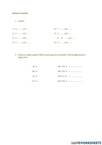 Jäägiga jagamine 2