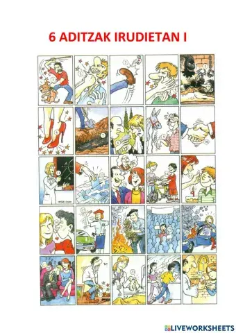 6 aditzak irudietan i