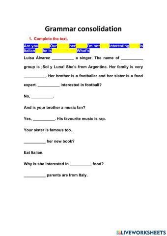 Grammar Consolidation