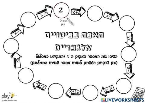 הצבה בביטויים אלגבריים