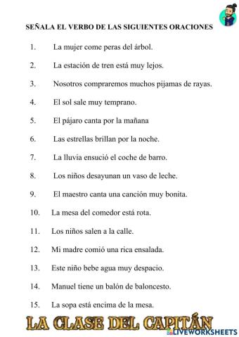 3º T2 El verbo en las oraciones