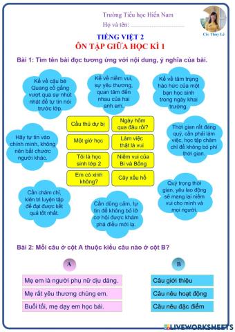 Tiếng Việt 2 (Tuần 9)