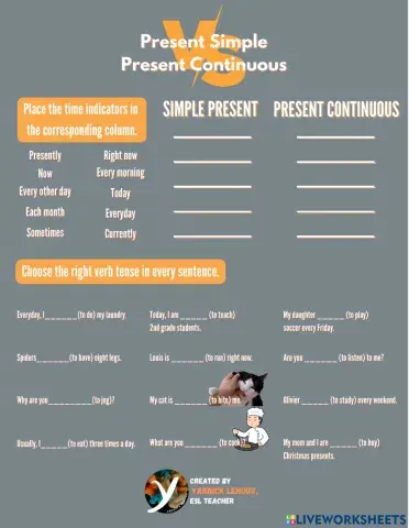 Present Simple vs Present Continuous