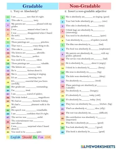 Gradable-non-gradable adjectives