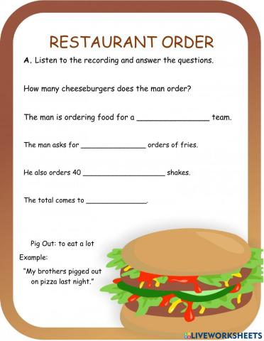 Restaurant Order