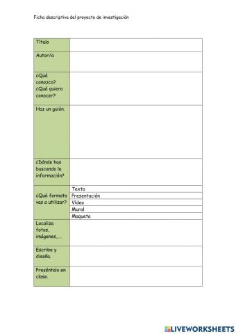 Ficha descriptiva trabajo de investigación