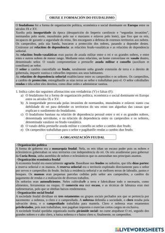 O Feudalismo en Europa