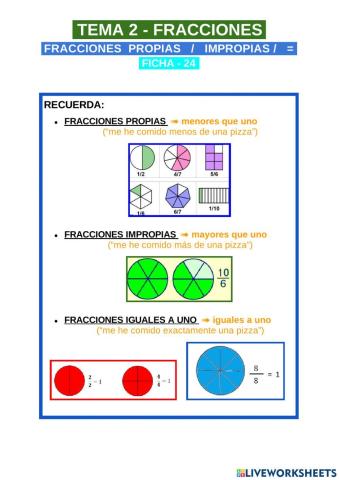 FRACCIONES PROPIAS e IMPROPIAS