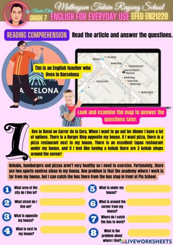 M1T2 EFEU Places Around Town part 1