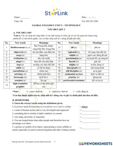 Foreign teacher-S9-Week 15-U5-Vocab 2