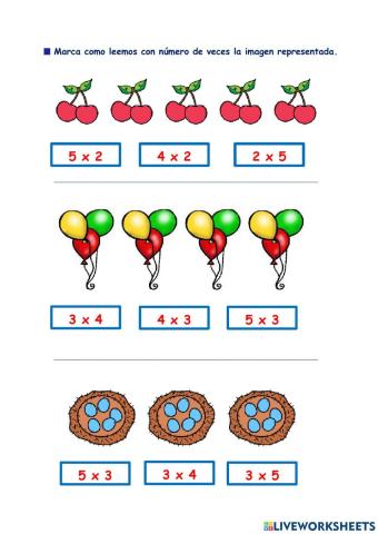 Iniciación multiplicación 1