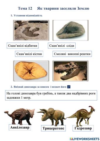 ЯДС С. р. Як тварини заселили Землю.