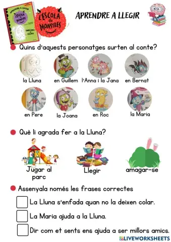 Emocions de colors- Escola de monstres