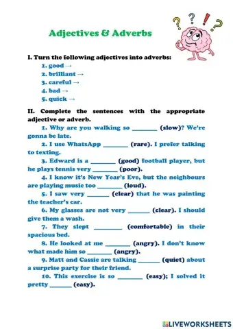 Adjectives & Adverbs