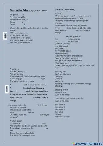 Man in the Mirror by Michael Jackson