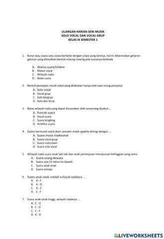 Lkpd seni musik kelas ix semester 1