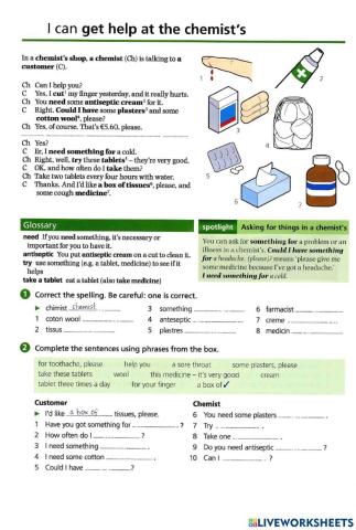 Basic Vocabulary - 23 At the chemist's