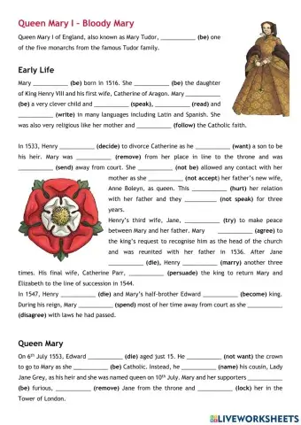 Bloody Mary - past simple