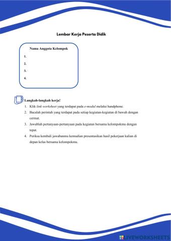 Lembar Kerja Peserta Didik Modus