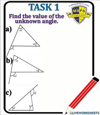 Exterior angle of triangle