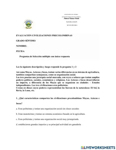 Bimestral ciencias sociales 7mo