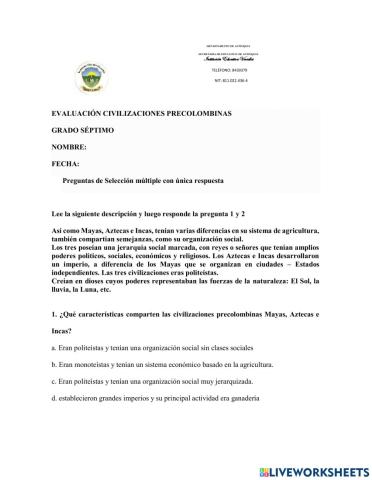 Bimestral ciencias sociales 7mo