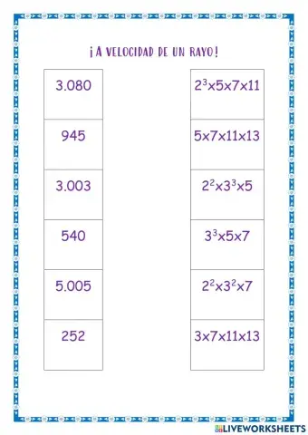 Descomposición factorial