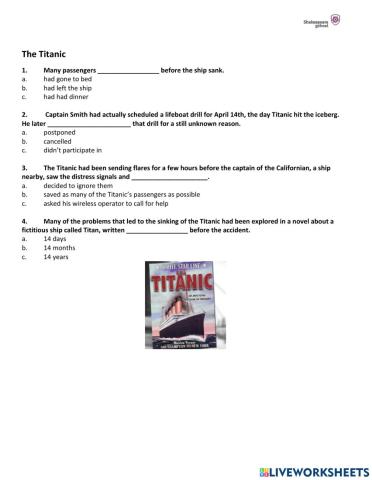 While watching titanic