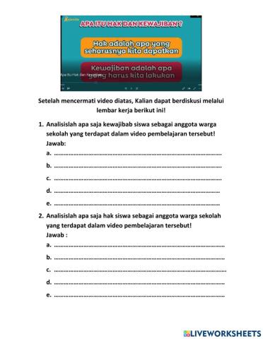 LKPD  HAK dan Kewajiban